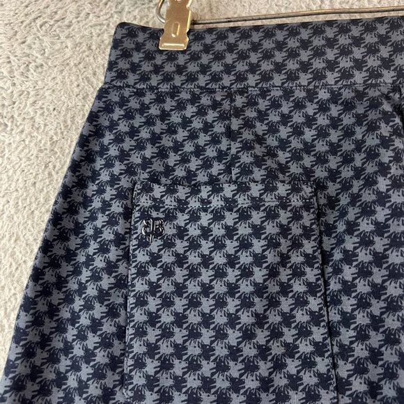 Betabrand Classic Yoga Dress Pants Sz L Blue pull on Stretch - Picture 3 of 10